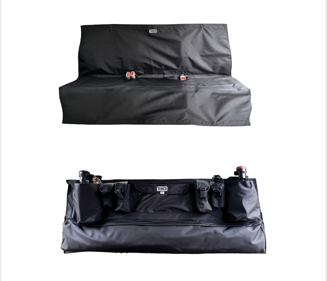 Yoder Back Seat Cover With Organizer Bundle